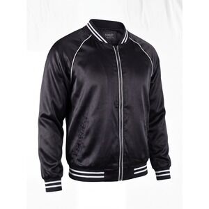 Ashely Black & White Bomber Baseball Dance Jacket Woman Size XL